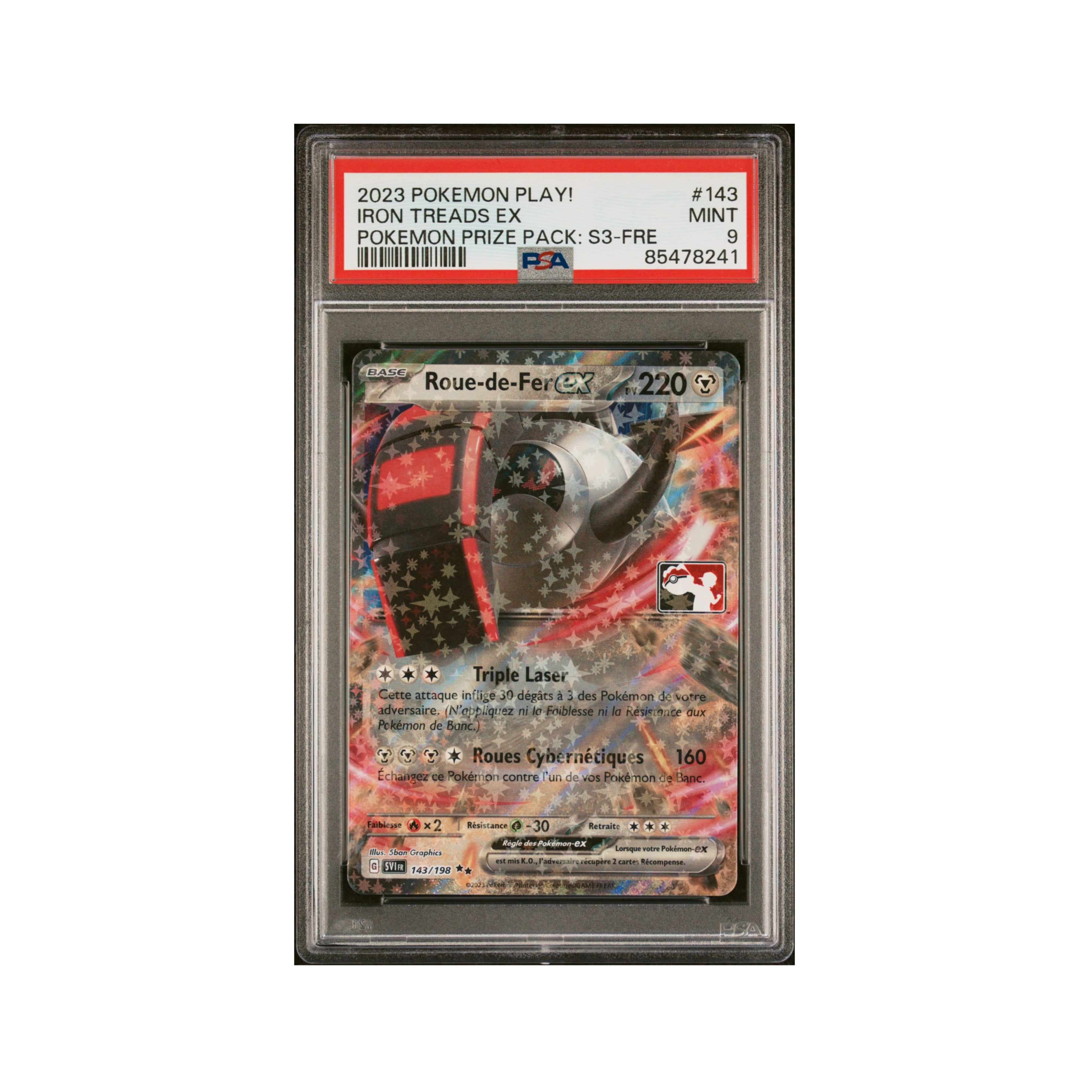 Pokémon FR Roue de Fer ex PPS3 ligue PSA 9