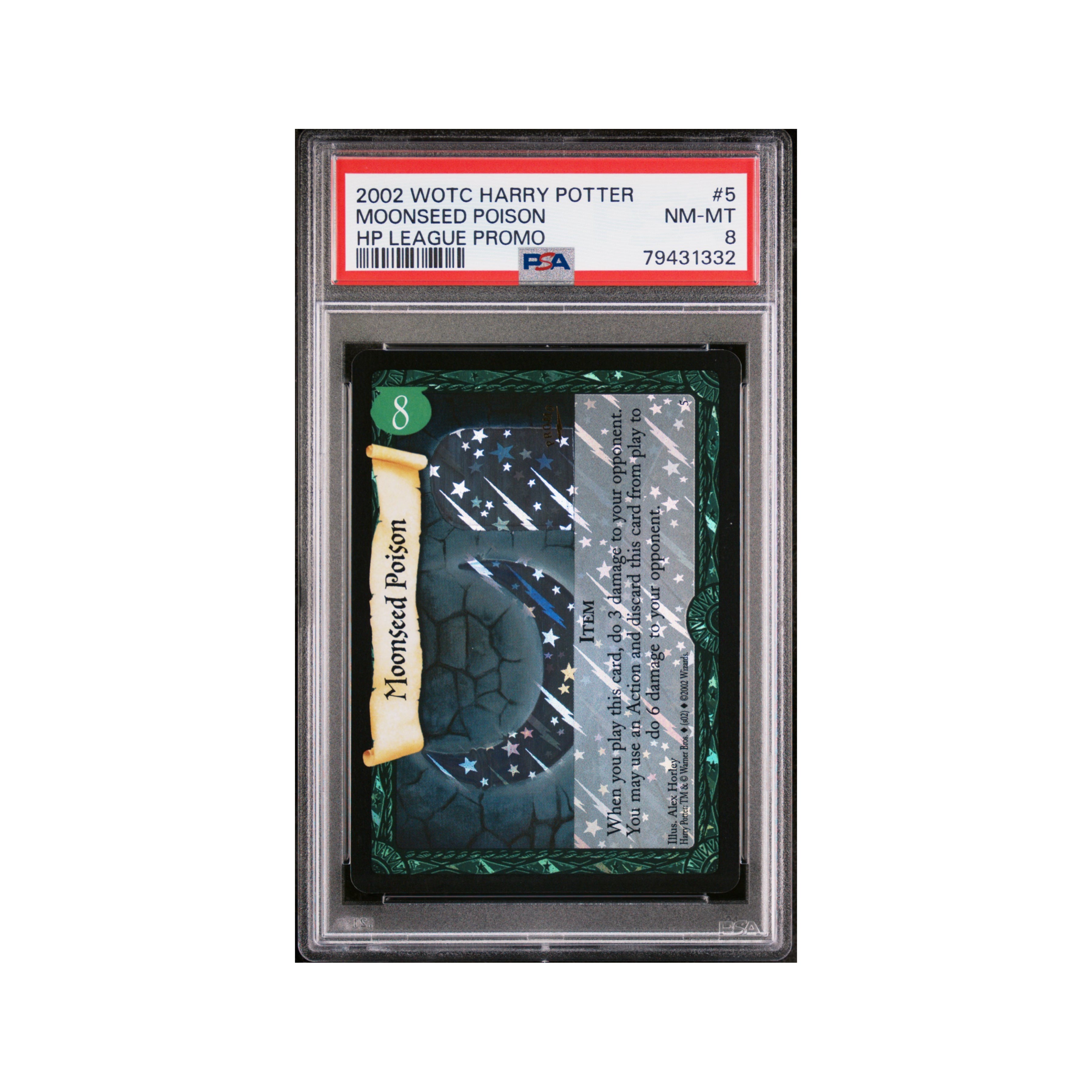 Harry Potter US Moonseed Poison foil Promo PSA 8