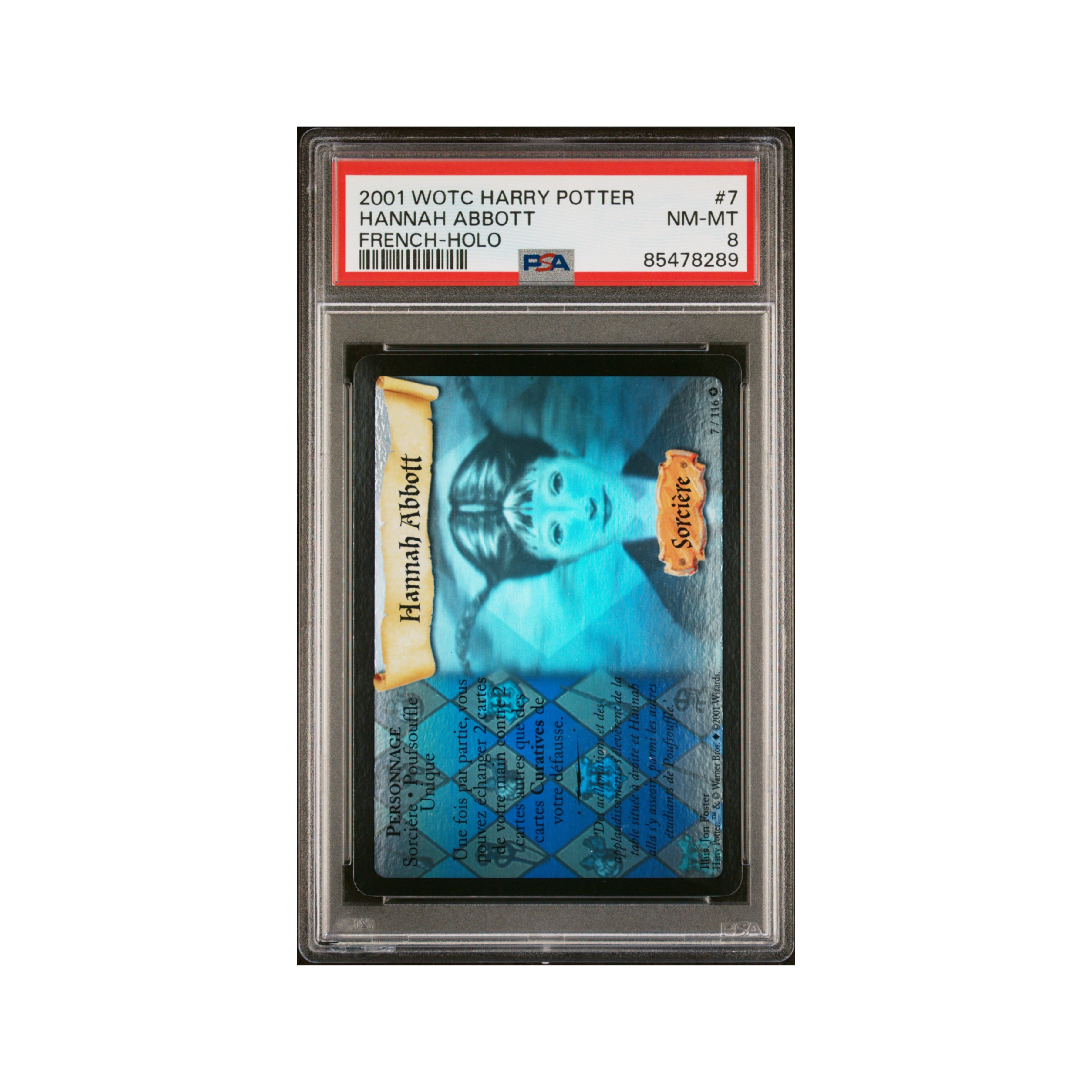 Harry Potter FR Hannah Abbott holographique PSA 8